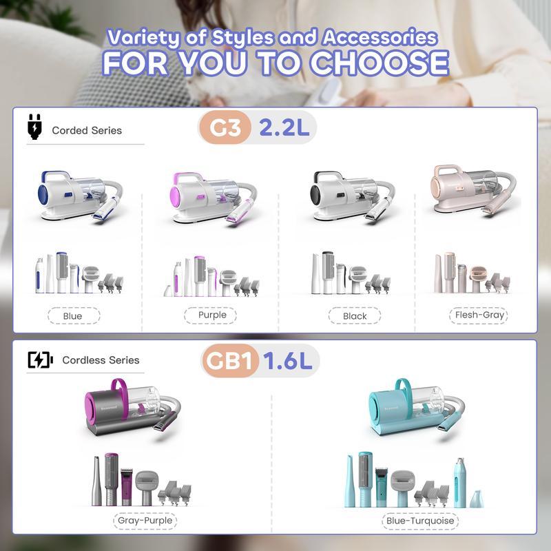 Holiday Haul - Geoorood Pet Grooming Vacuum Kit with 13000Pa Suction Power & 2.2L Dust Collection for Furry Animal Cleaning #TikTokShopHolidayHaul