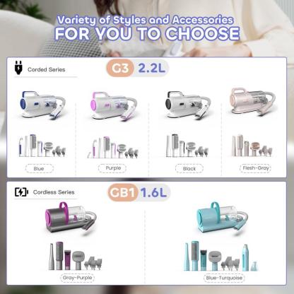 Holiday Haul - Geoorood Pet Grooming Vacuum Kit with 13000Pa Suction Power & 2.2L Dust Collection for Furry Animal Cleaning #TikTokShopHolidayHaul