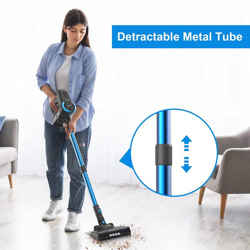 [TikTokShopBlackFriday] Dethtvoac Cordless Vacuum Cleaner,Ultra-Lightweight Stick Cleaner with 2200mAh Battery, Up to 40 mins Runtime - Powerful Stick vacuums for Home & Car Cleaning