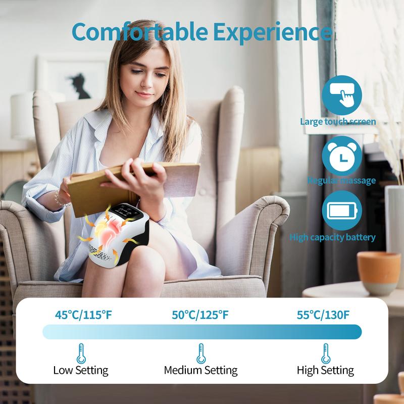 1 Piece Portable Comfort Electric Knee Massager Rechargeable Knee Massage Machine, Personal Care Appliances Gifts for Black Friday Gifts and Christmas 1 Piece Portable Comfort Electric Knee Massager Rechargeable Knee Massage Machine, Personal Care Appliances Gifts for Black Friday Gifts and Christmas