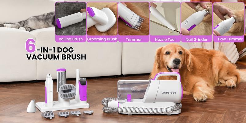 Holiday Haul - Geoorood Dog Grooming Vacuum Kit with 13000Pa Suction Power & 2.2L Dust Collection for Furry Animal Cleaning #TikTokShopHolidayHaul