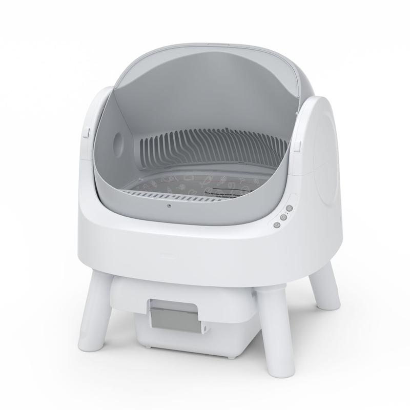 PetPivot AutoScooper 11 Open-Top Self-Cleaning Cat Litter Box，Odor-Free Waste Disposal includes Trash Bags