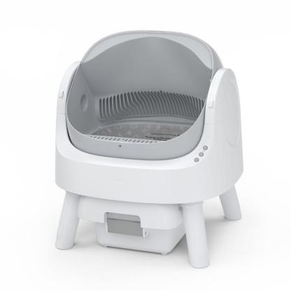 PetPivot AutoScooper 11 Open-Top Self-Cleaning Cat Litter Box，Odor-Free Waste Disposal includes Trash Bags