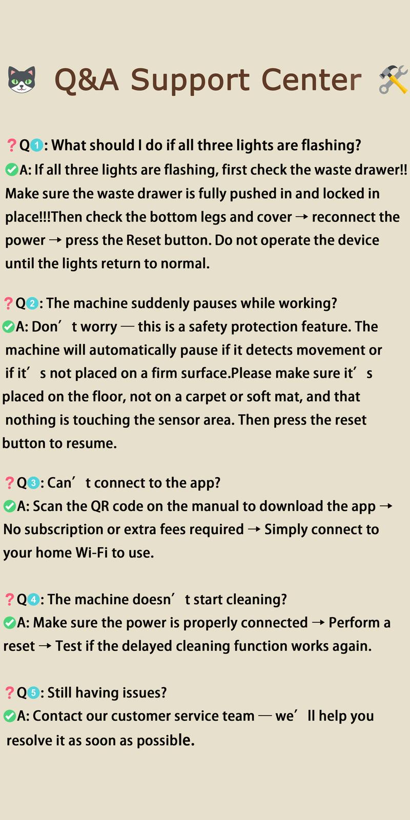 Paruuntys Self Cleaning Cat Litter Box,Open Top Automatic Litter Box with App Control for Multiple Cats, Safety Sensors Protection, Odor Control Includes 2 roll Liners,Large Waste Bin, Cream White