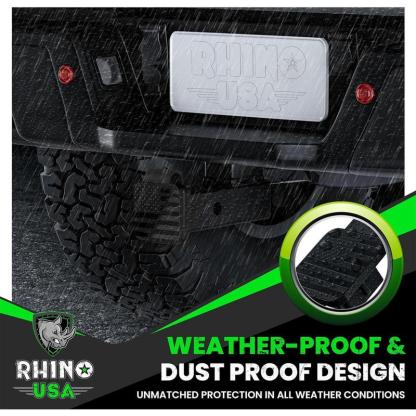 Rhino USA American Flag Trailer Hitch Cover for 2 Inch Receivers - Protects Tow Hitch Covers from Dust, Water, Mud and Snow for Trucks, Jeep, Tacoma