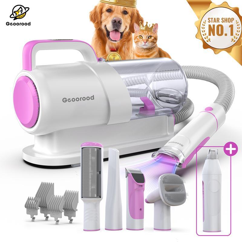 Holiday Haul - Geoorood Pet Grooming Vacuum Kit with 13000Pa Suction Power & 2.2L Dust Collection for Furry Animal Cleaning #TikTokShopHolidayHaul