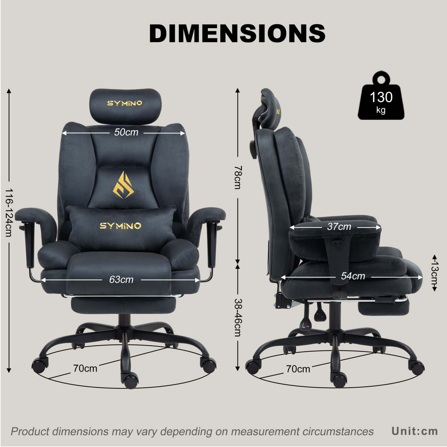 Fauteuil de jeu SYMINO, canapé ergonomique avec revêtement en fausse fourrure Meow Love, gris