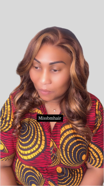 Perruque cheveux vierges -mimie glueless HD lace