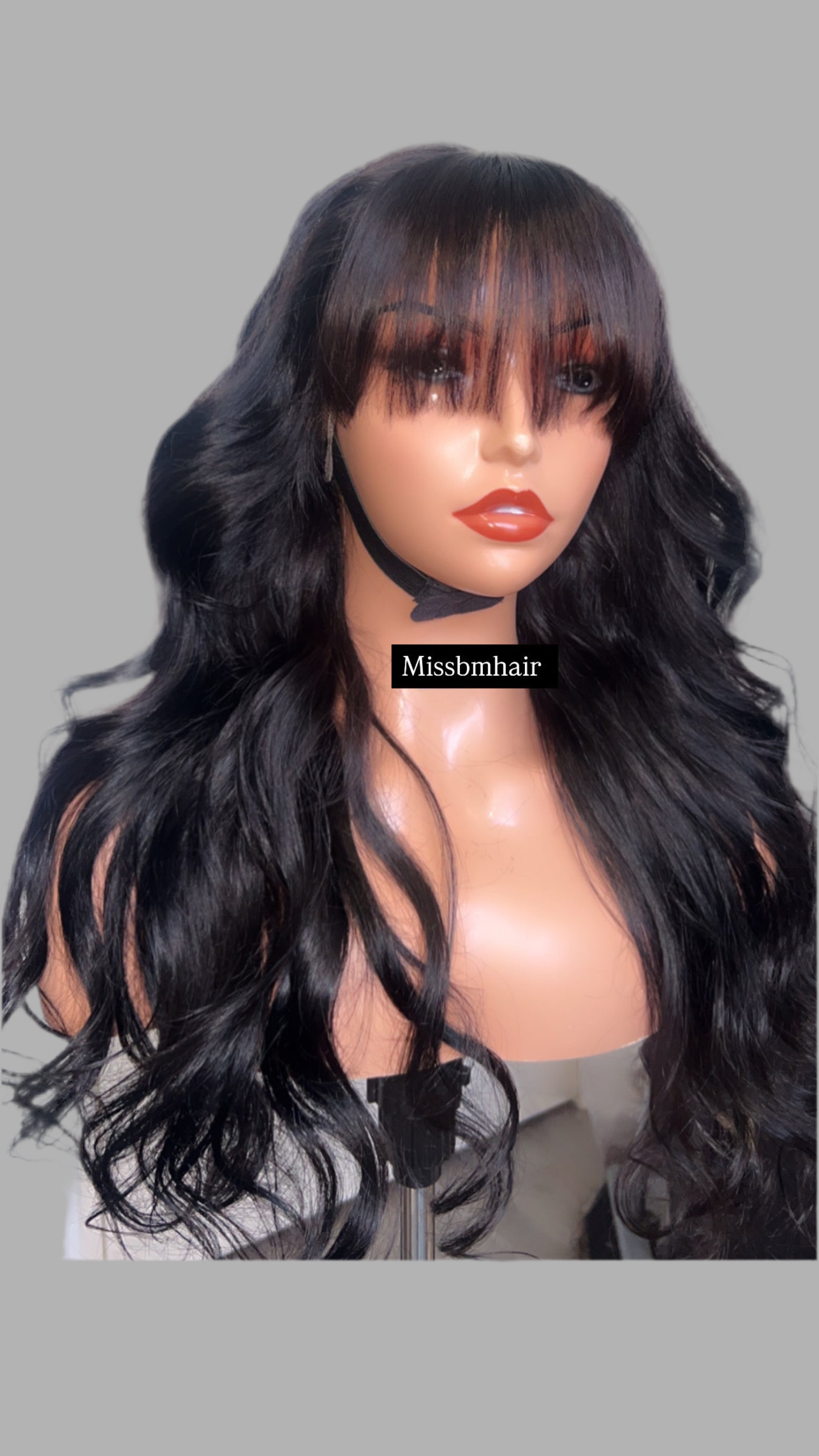 Perruque Frange Rideaux Ondulée – Cheveux Humains Vierges | Glueless by MissBMHair