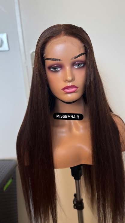 Perruque glueless en cheveux vierges humains DINAS – Prête à porter