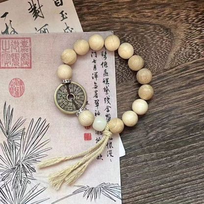 Milk Fragrant Copper Coin Bracelet New Chinese Style Chinese Style Jewelry Bracelet High Beauty Value Joker Exquisite Simple Ins Gift-WiAuGem