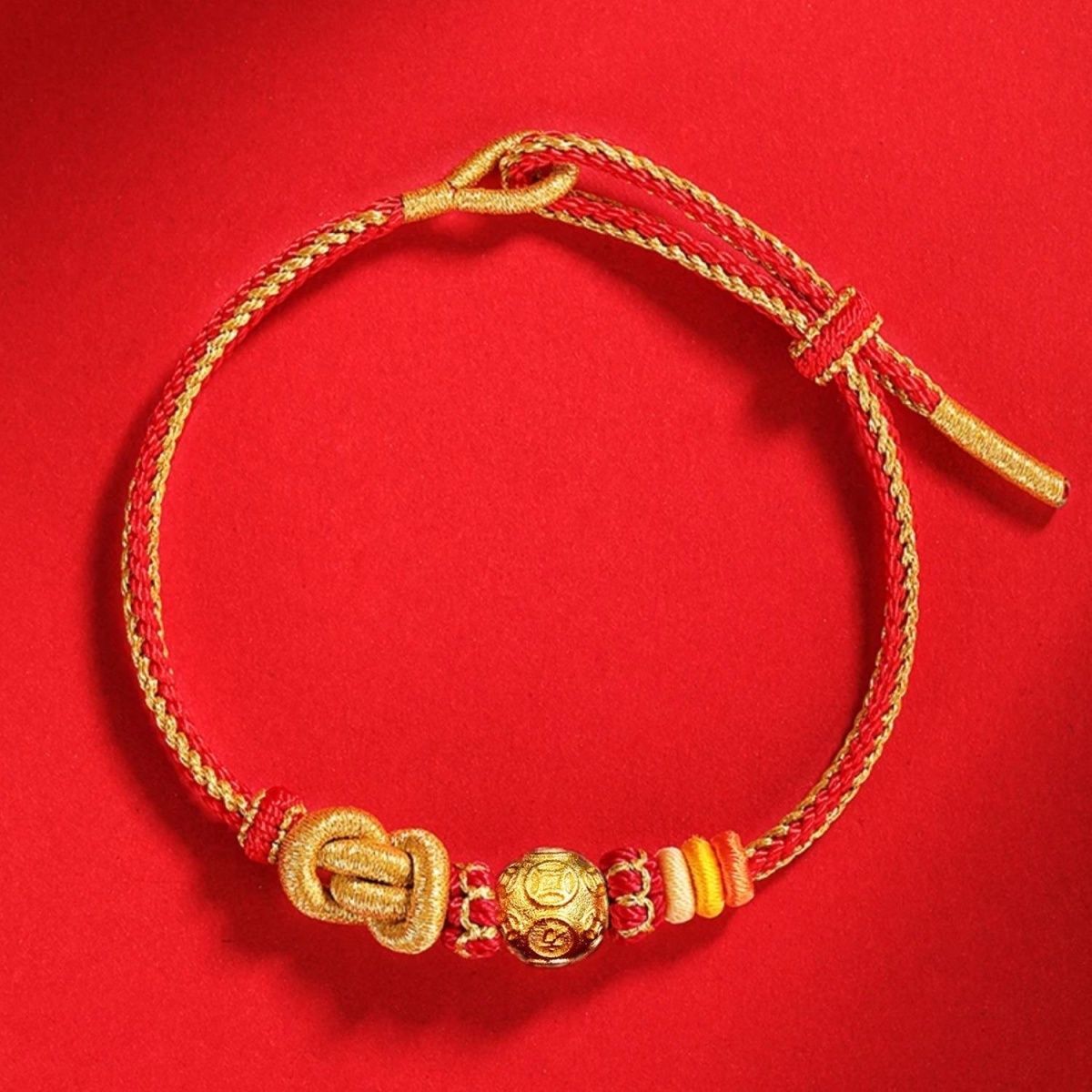 New Chinese Style Fortune Five Emperors Money High-Level Sense Old Brave Bracelet Domineering Gluttonous Transfer Beads Retro National Style Bracelet——Handmade from a Millennium Old Templer-WiAuGem
