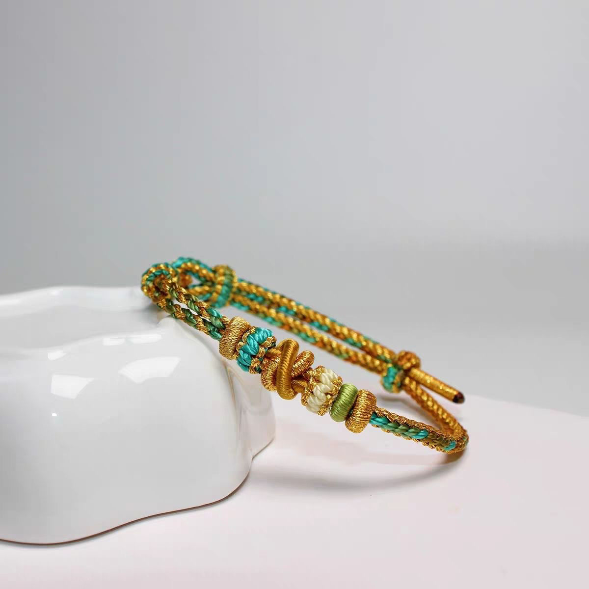 New Double Knot Red Rope Can Be Freely Worn with Accessories to Send Girlfriends, Male and Female Friends Gift Transfer Red Rope——Handmade from a Millennium Old Templer-WiAuGem