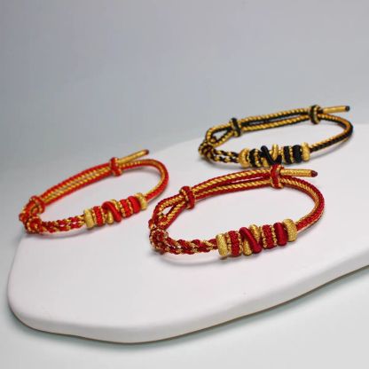 New Double Knot Red Rope Can Be Freely Worn with Accessories to Send Girlfriends, Male and Female Friends Gift Transfer Red Rope——Handmade from a Millennium Old Templer-WiAuGem