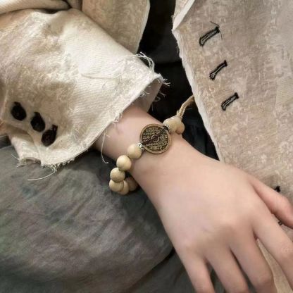 Milk Fragrant Copper Coin Bracelet New Chinese Style Chinese Style Jewelry Bracelet High Beauty Value Joker Exquisite Simple Ins Gift-WiAuGem