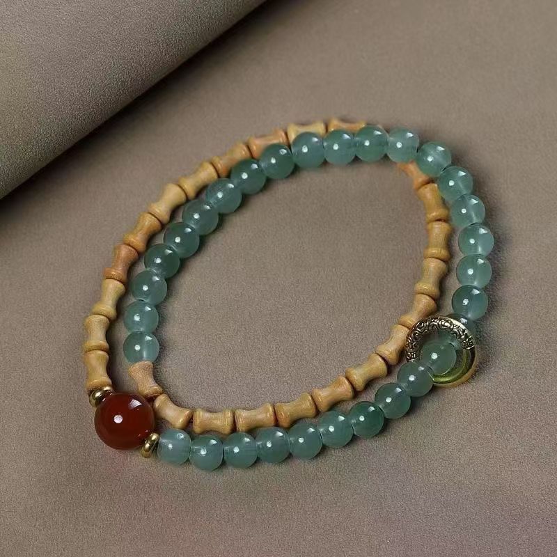 Fortune-Turning Handheld Worry Beads Prayer Beads for Good Luck & Smooth Fortune Luck-Bringing Amulet for Success & Goals Achievement Unisex Sandalwood Beads for Stacking & Daily Play-WiAuGem