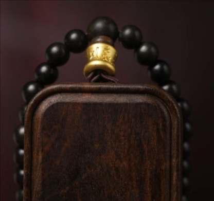 Natural Agarwood 'Wu Shi' Amulet Pendant(Necklace & Car Charm)-WiAuGem