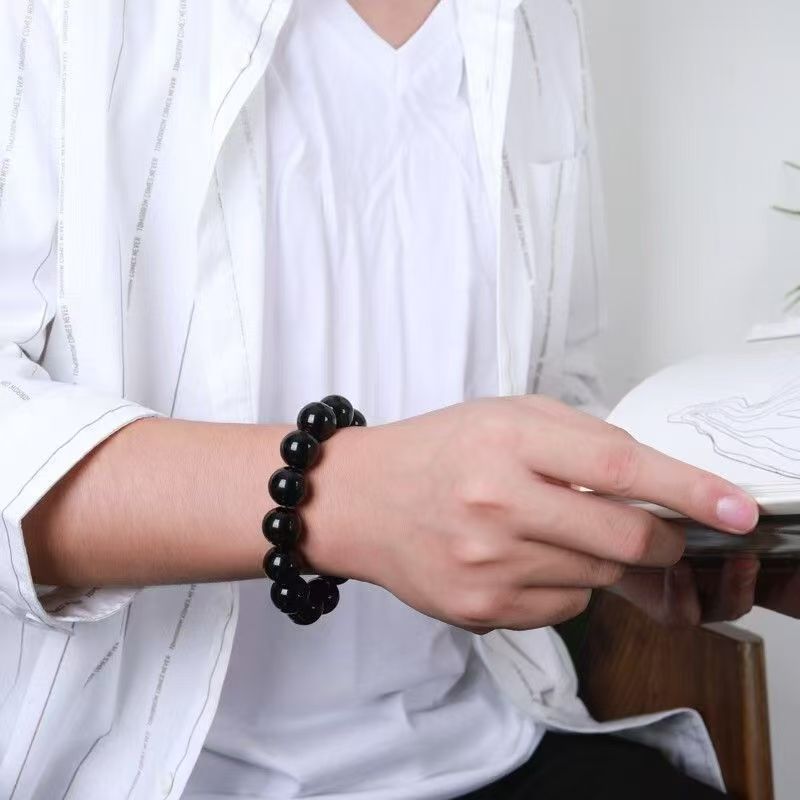 Obsidian of Iceland — Guardian of Energy and Fortune Bracelet-WiAuGem