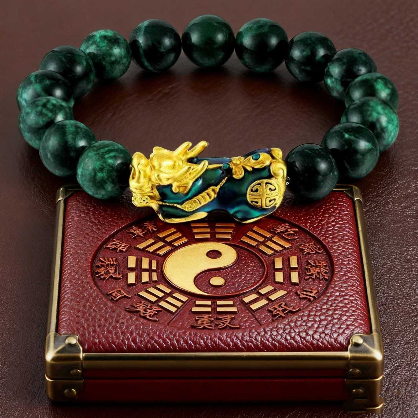 Dynasty Jade Treasure: Pi Xiu Hetian Jade Bracelet for Wealth, Luck & Protection