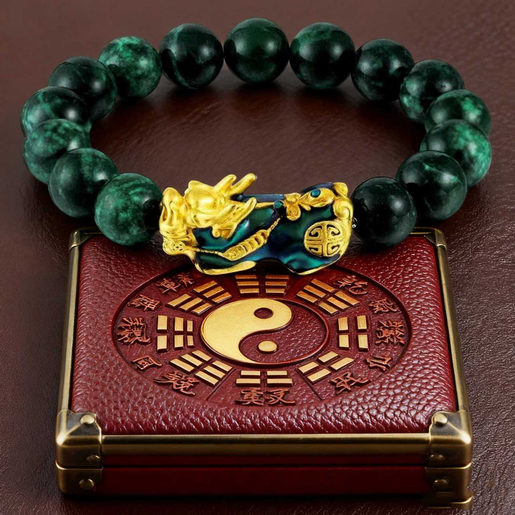 Dynasty Jade Treasure: Pi Xiu Hetian Jade Bracelet for Wealth, Luck & Protection
