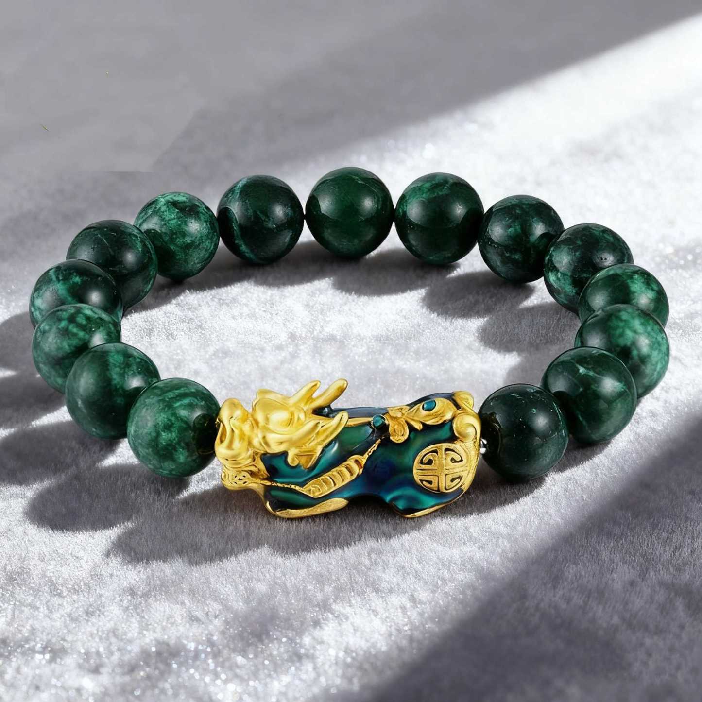 Dynasty Jade Treasure: Pi Xiu Hetian Jade Bracelet for Wealth, Luck & Protection