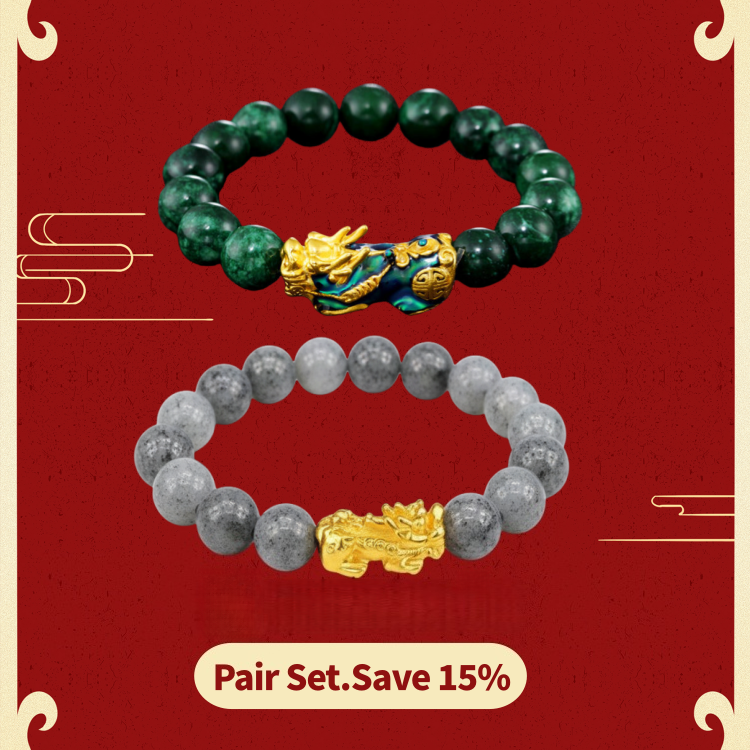 Fortune-Bringing PiXiu Jade Bracelet - Dynasty Jade Treasure · Hetian Jade, attracts wealth and brings good luck.