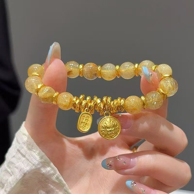 Citrine Bracelet of Wealth — Blessed by the God of Fortune