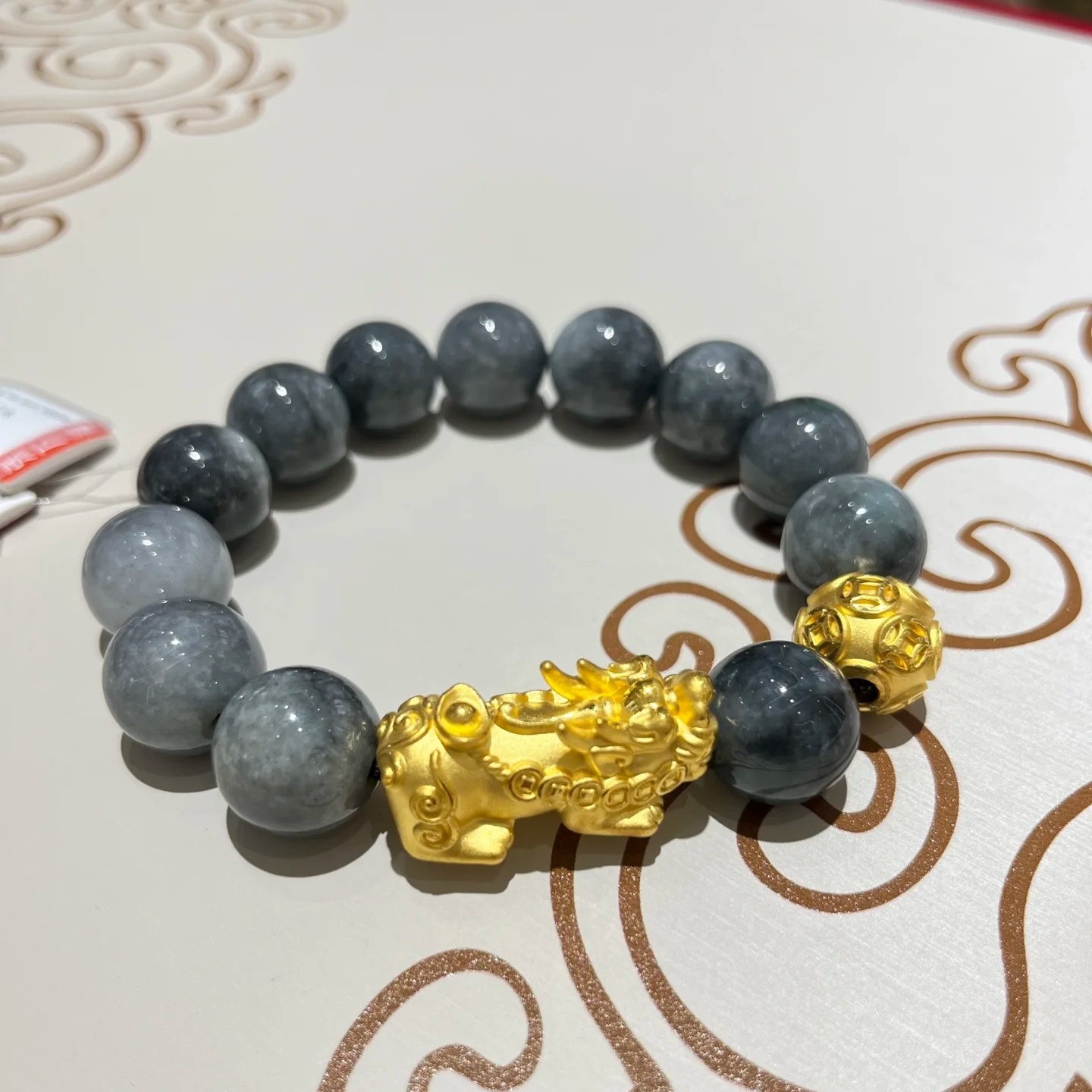 Fortune-Bringing Pi Xiu Jade Bracelet - Dynasty Jade Treasure · Hetian