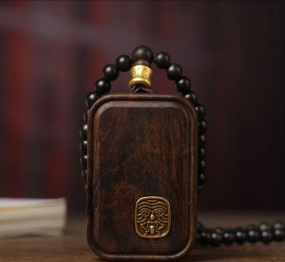 Natural Agarwood 'Wu Shi' Amulet Pendant(Necklace & Car Charm)-WiAuGem