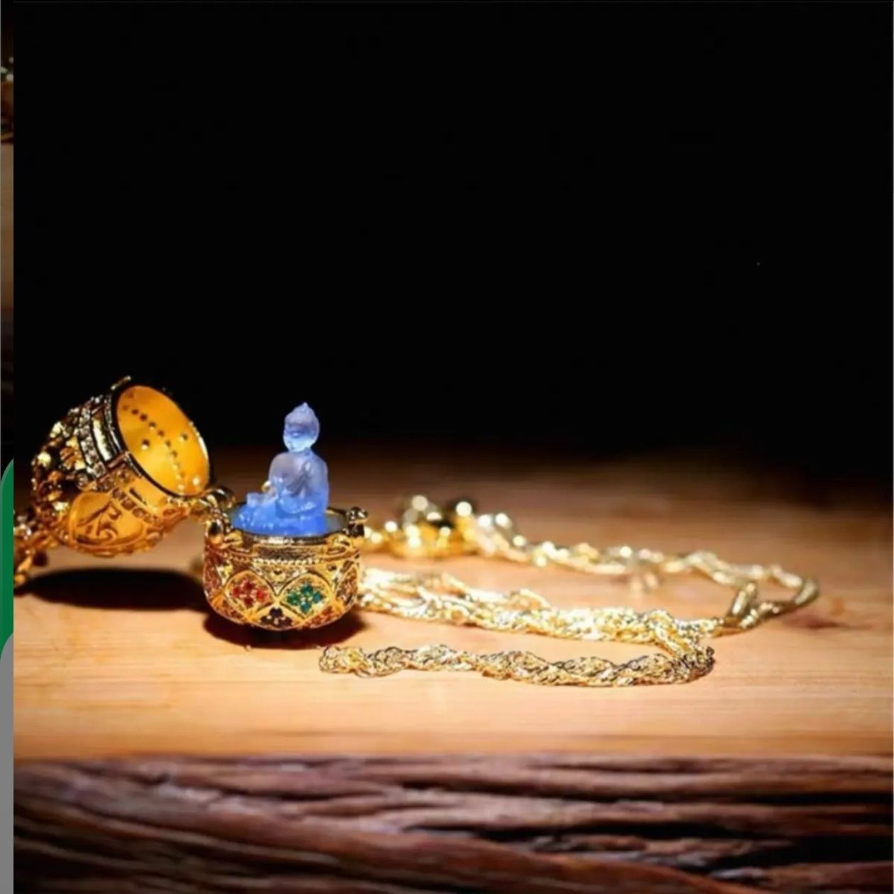Glass Necklace Box Retro New Chinese Necklace——Handmade from a Millennium Old Templer