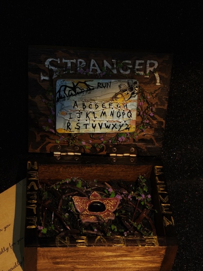 Stranger Things Upside Down Prop Box | Alphabet Wall & Demobutterfly Decorative Storage Case