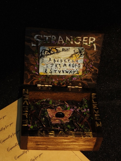 Stranger Things Upside Down Prop Box | Alphabet Wall & Demobutterfly Decorative Storage Case