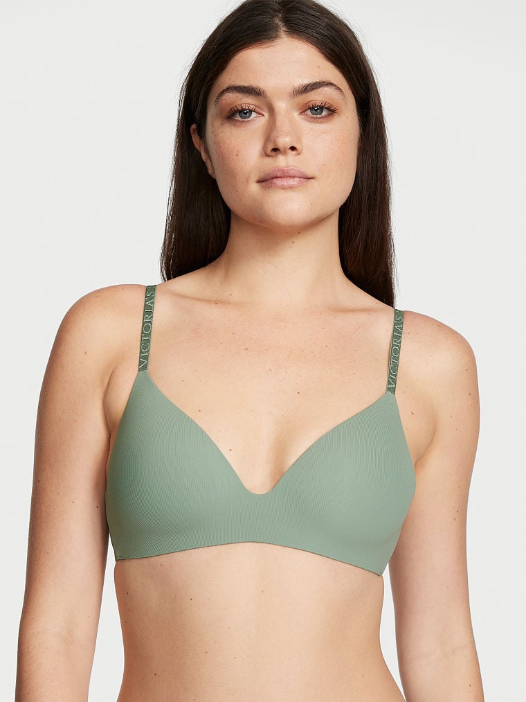 Lightly Lined Smooth Micro-Rib Wireless Bra
