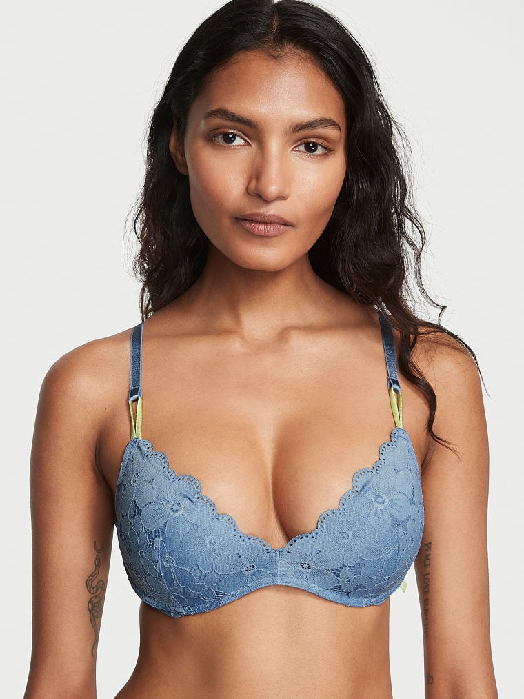 Sexy Tee Wireless Push-Up Lace Bra