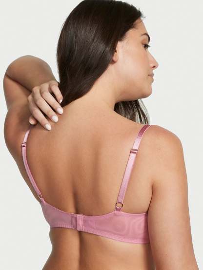 Wicked Unlined Ribbon Slot Lace Balconette Bra