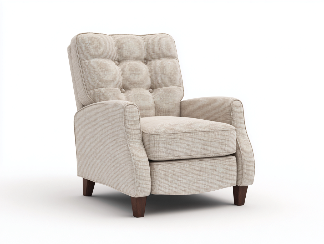 Fauteuil en tissu - 88x85x100 cm - beige - design moderne-Snugno