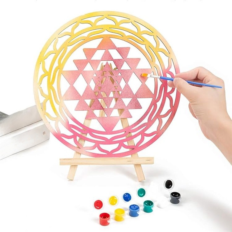 Kreativer Holzanhänger für Zuhause