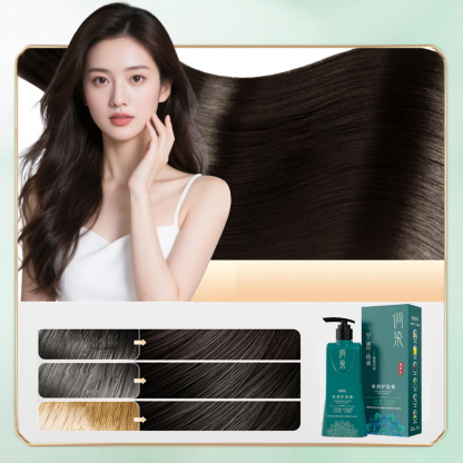  Turn White Hair to Black: Single-Tube All-in-One Hair Dye & Care Cream