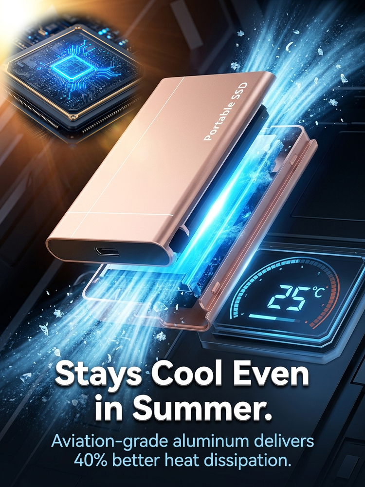 High-Speed Portable SSD for Phone & Computer