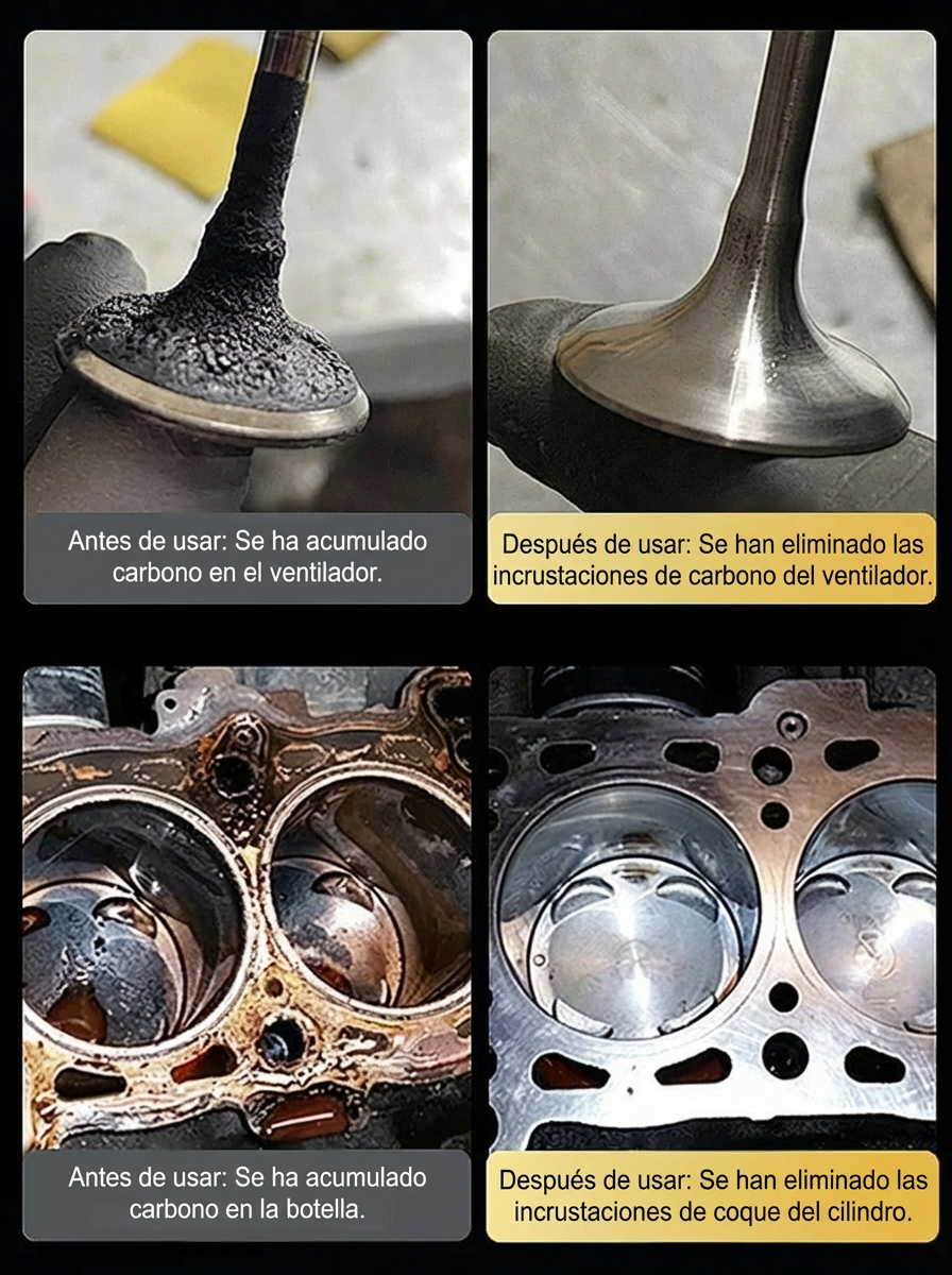 Limpiador combinado de catalizador de tres vías y motor sin desmontaje