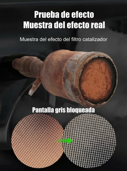 Limpiador combinado de catalizador de tres vías y motor sin desmontaje