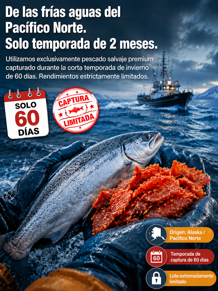 Jerky de Pescado con Miel y Sésamo - Sin Grasas Trans y Alto en Proteínas (50% Dto.)
