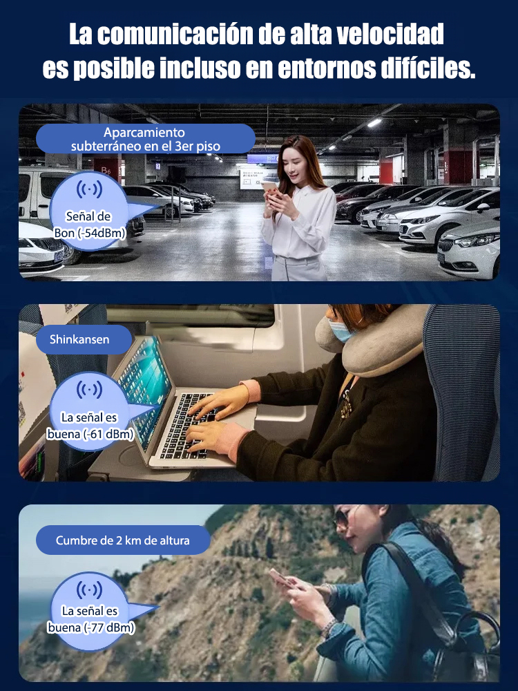 La red cubre 200 metros y puede conectar 12 dispositivos al WiFi portátil al mismo tiempo.
