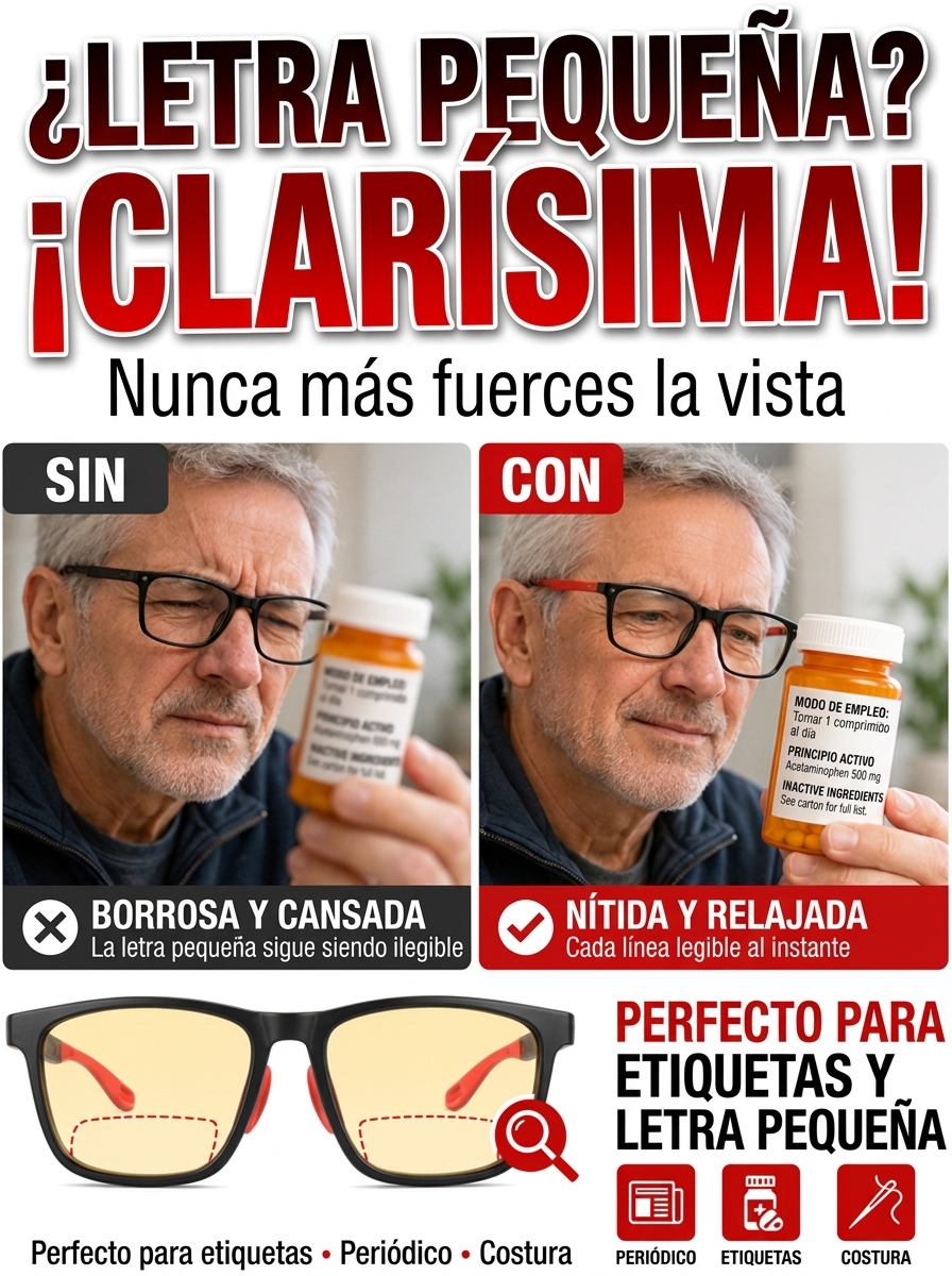 Gafas Inteligentes de Zoom Automático | Ultraligeras, Anti Luz Azul, Uso Día y Noche