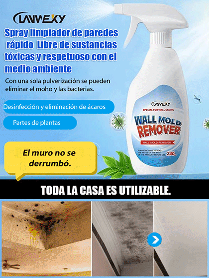 【Ecológico y no tóxico】Limpiador rápido de manchas en paredes