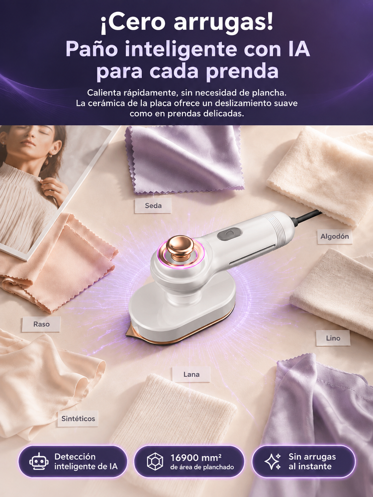👍Plancha de Vapor Portátil de Alta Presión  | Elimina Arrugas y Olores al Instante