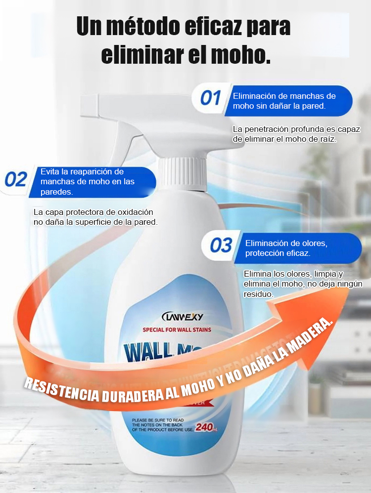 【Ecológico y no tóxico】Limpiador rápido de manchas en paredes