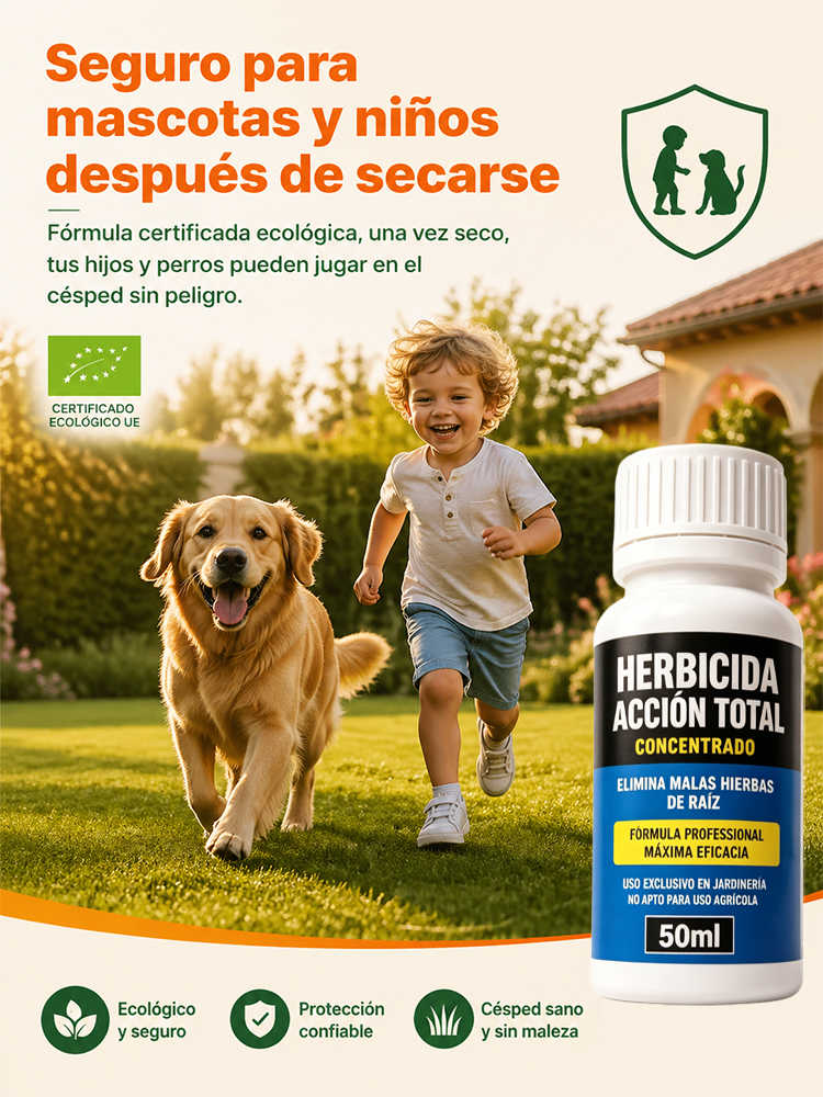 Elimina la maleza todo el año con 1 sola aplicación. Pequeño ayudante de plantas de jardinería