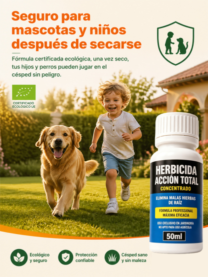 Elimina la maleza todo el año con 1 sola aplicación. Pequeño ayudante de plantas de jardinería