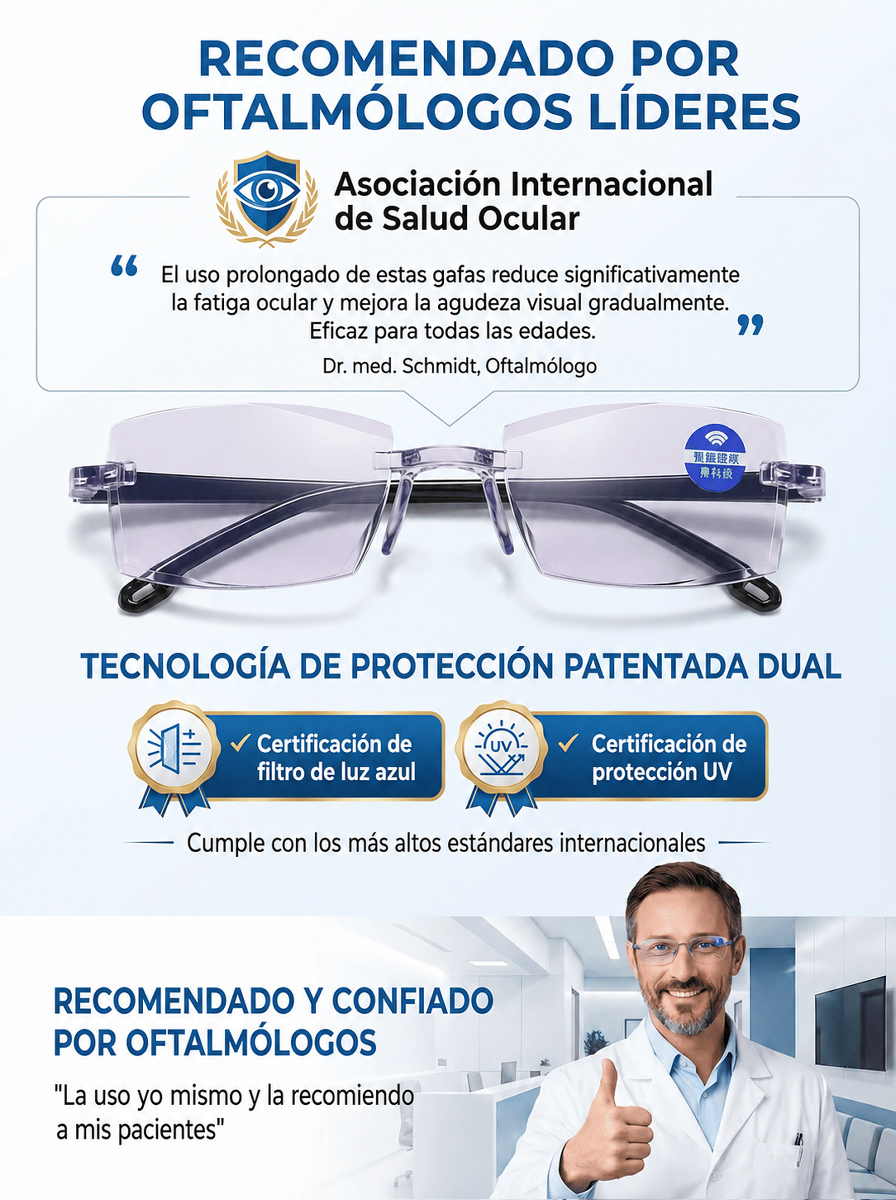 [Tecnología Alemana] Gafas de Lectura Inteligentes HD | Autofoco Continuo para Cerca y Lejos